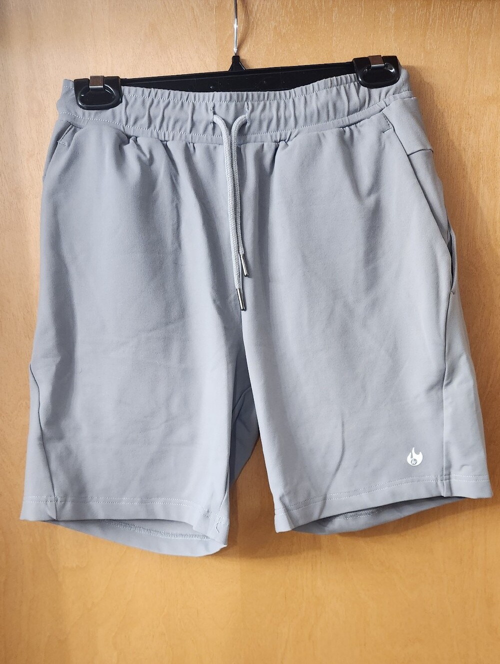 Werks Womens Performance Drawstring Shorts - Light Gray